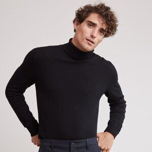 Basic Long-Sleeve Turtleneck Sweater